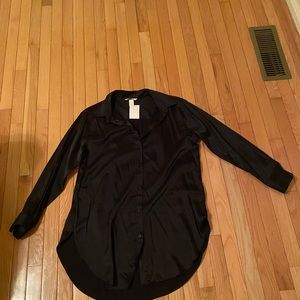 Satin shirt and pants set